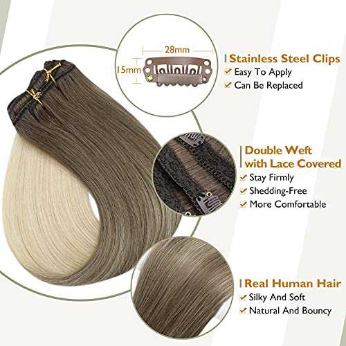 Real Human Hair Extension  Clip Ins 120 Grams 7 Pcs - Image 94