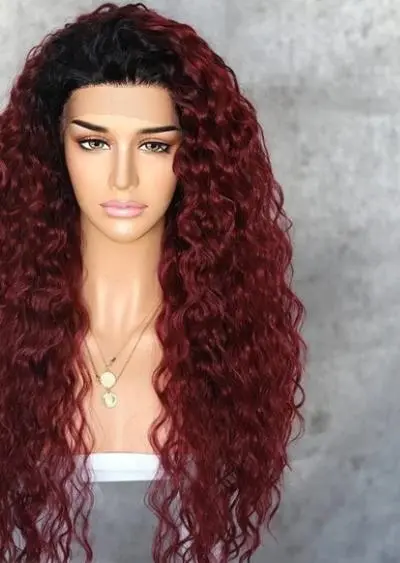 Mackenna Futura Fiber Curly Heat Resistant Lace Front Wig - Image 7
