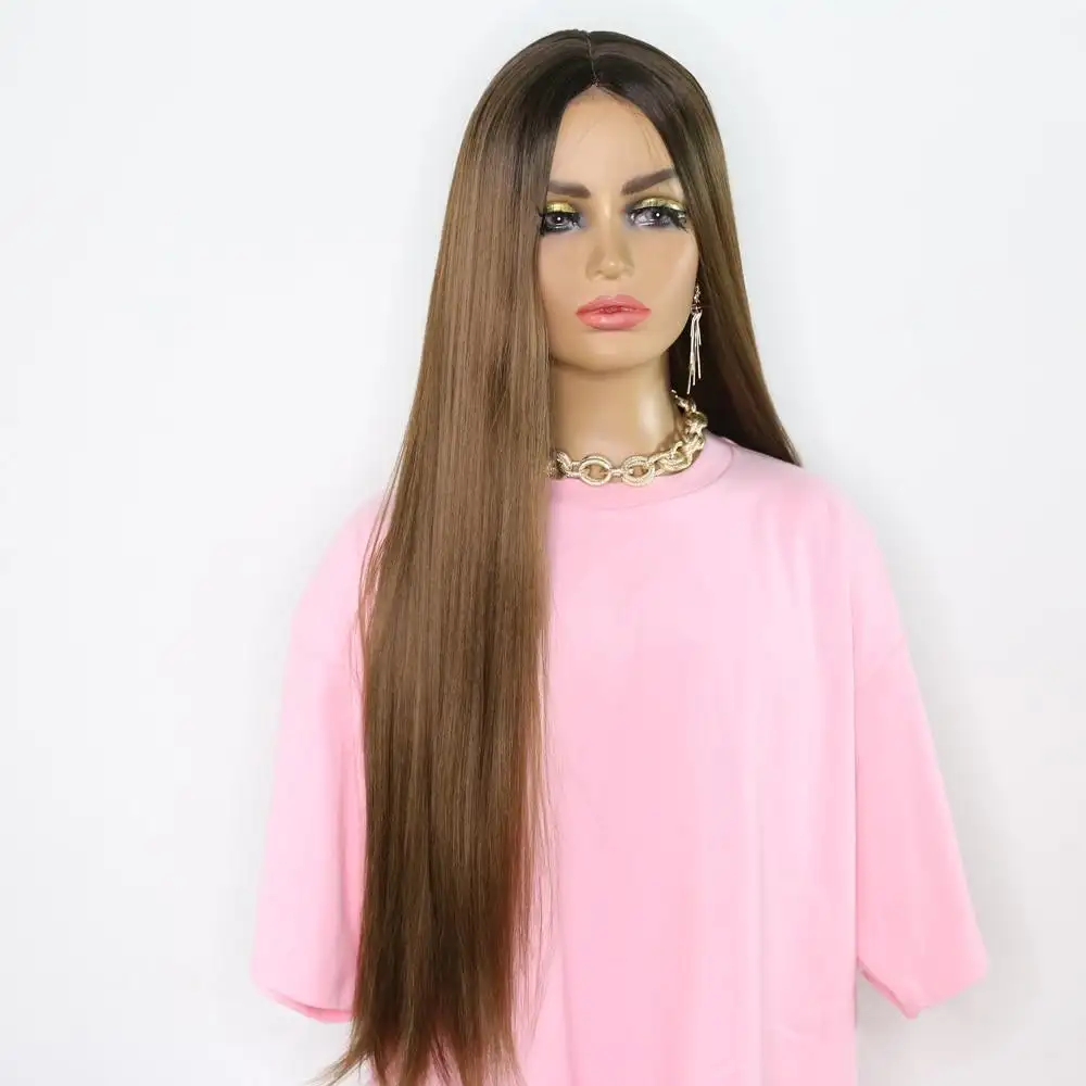 Giselle Extra Long Straight 28Inch Lace Front Wig - Image 2