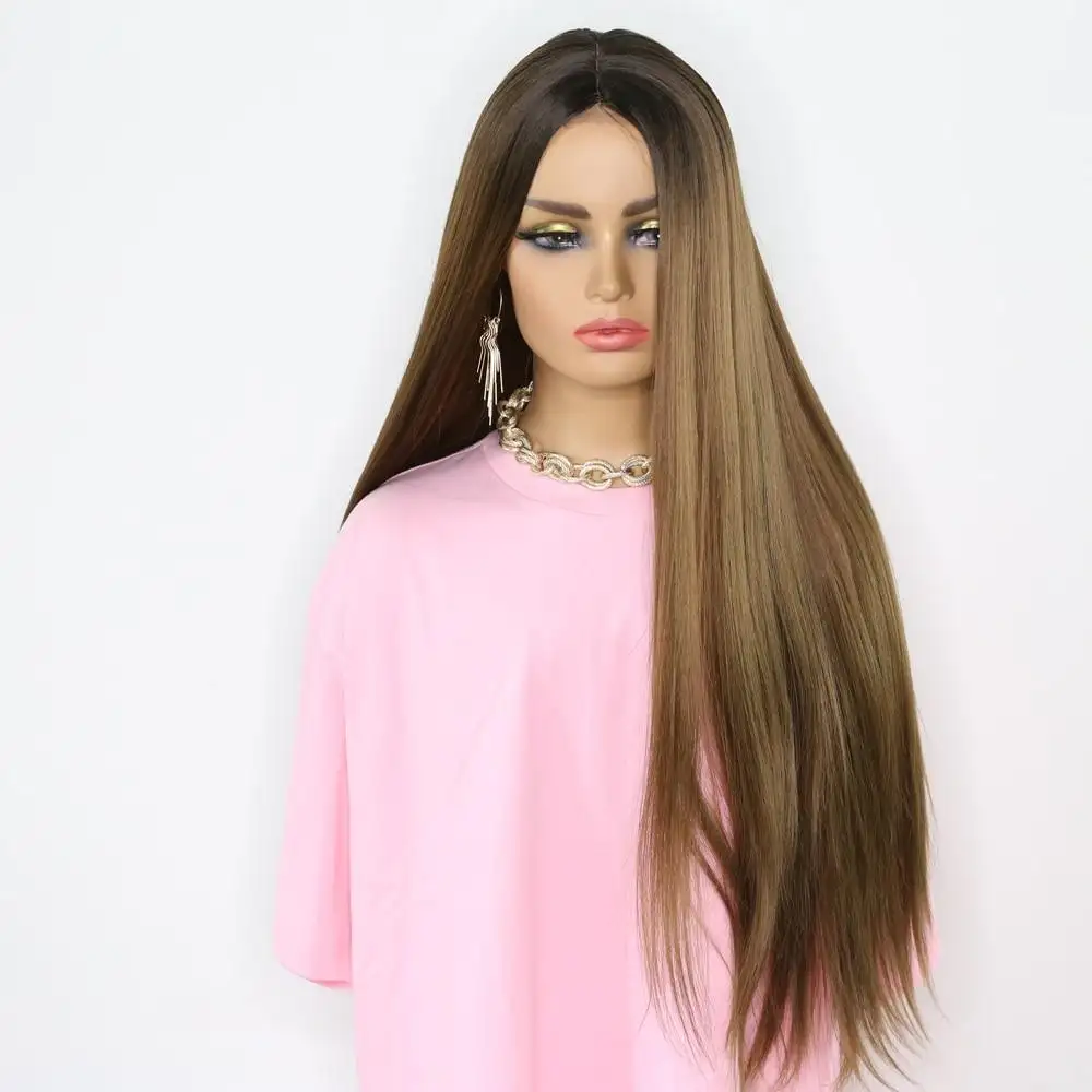 Giselle Extra Long Straight 28Inch Lace Front Wig - Image 3