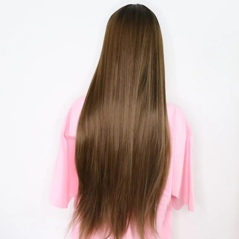 Giselle Extra Long Straight 28Inch Lace Front Wig - Image 4