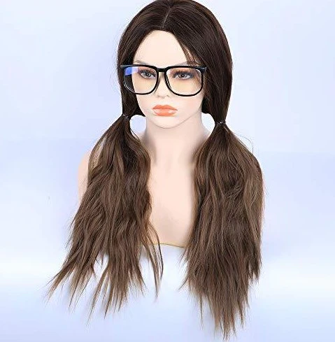 Golden Brown Wavy wig with Middle Part - Image 6