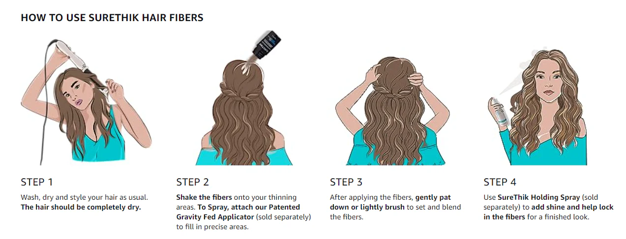 Hair Thickening Fibers for Thicker Looking Hair - Image 4