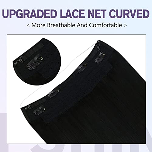 Halo Fish Wire Hair Extensions Human Hair - Image 10