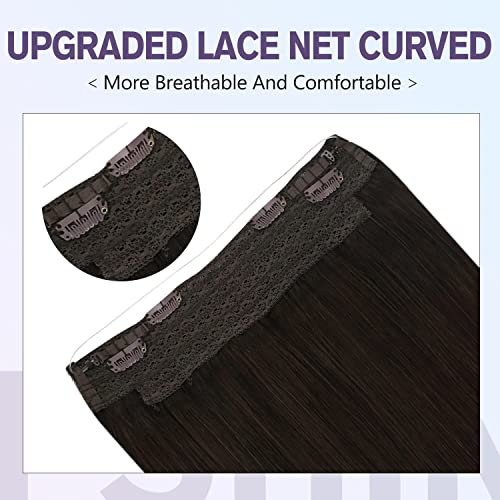 Halo Fish Wire Hair Extensions Human Hair - Image 14