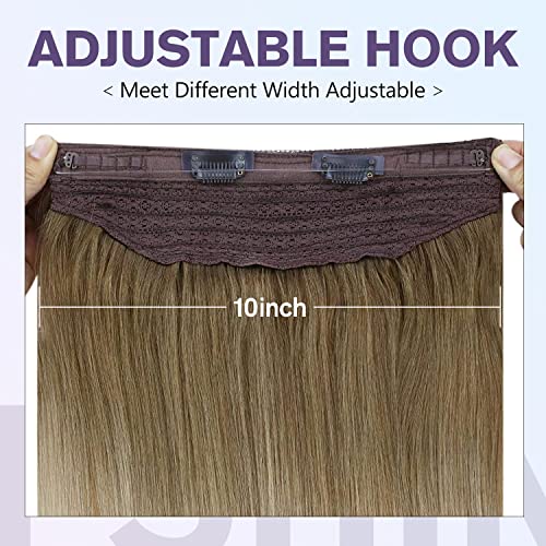 Halo Fish Wire Hair Extensions Human Hair - Image 3