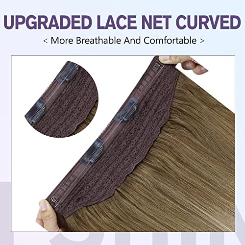 Halo Fish Wire Hair Extensions Human Hair - Image 4