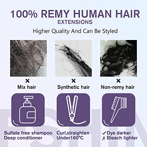 Halo Fish Wire Hair Extensions Human Hair - Image 6