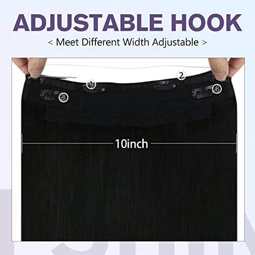 Halo Fish Wire Hair Extensions Human Hair - Image 9