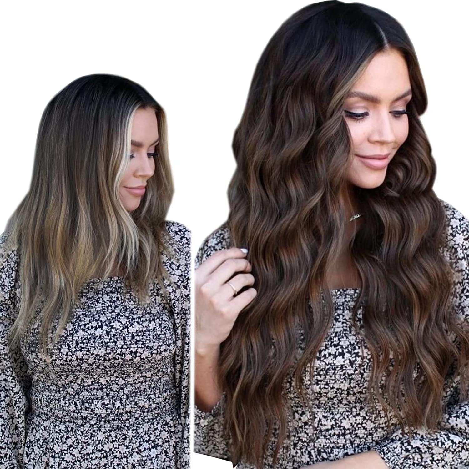 Halo Wire Hair Extensions Human Hair - Image 105