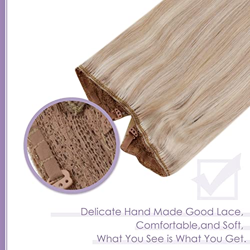 Halo Wire Hair Extensions Human Hair - Image 19