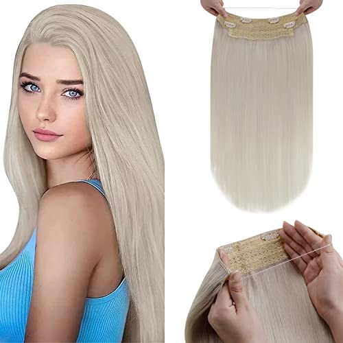 Halo Wire Hair Extensions Human Hair - Image 28