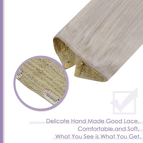 Halo Wire Hair Extensions Human Hair - Image 32