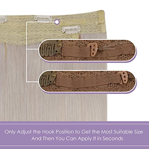 Halo Wire Hair Extensions Human Hair - Image 33