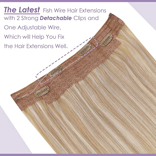 Halo Wire Hair Extensions Human Hair - Image 36
