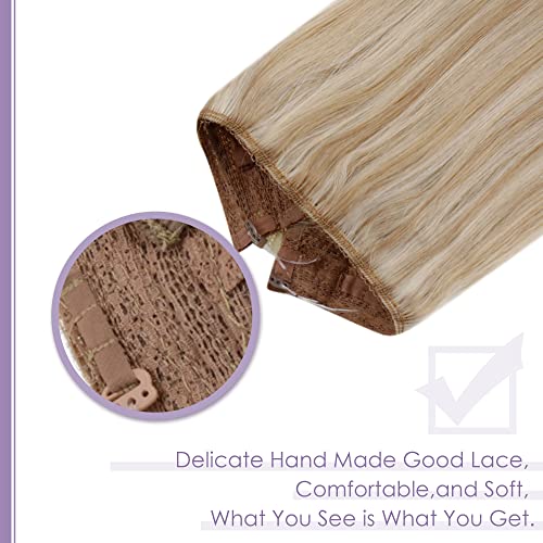Halo Wire Hair Extensions Human Hair - Image 38