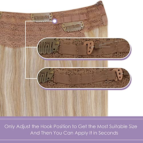 Halo Wire Hair Extensions Human Hair - Image 39