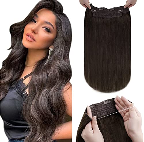 Halo Wire Hair Extensions Human Hair - Image 40