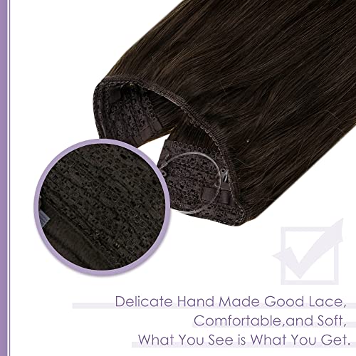 Halo Wire Hair Extensions Human Hair - Image 44