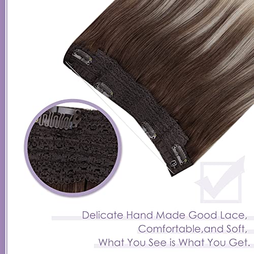Halo Wire Hair Extensions Human Hair - Image 5
