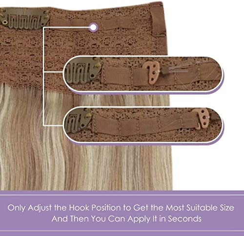 Halo Wire Hair Extensions Human Hair - Image 6