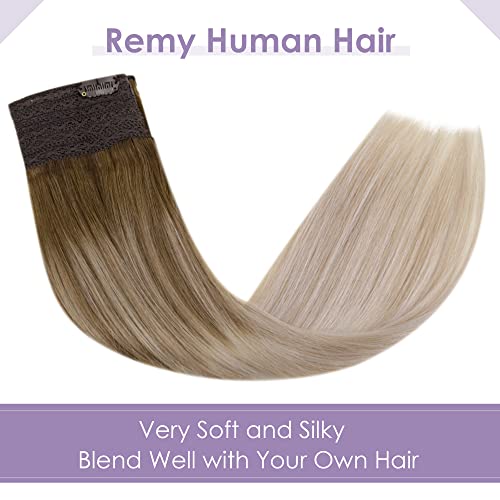 Halo Wire Hair Extensions Human Hair - Image 68