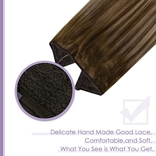 Halo Wire Hair Extensions Human Hair - Image 70