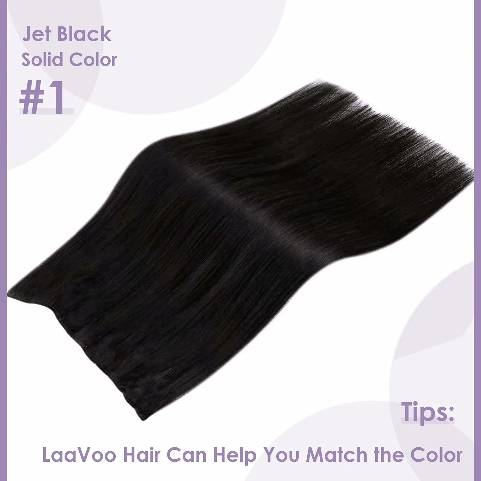 Halo Wire Hair Extensions Human Hair - Image 73