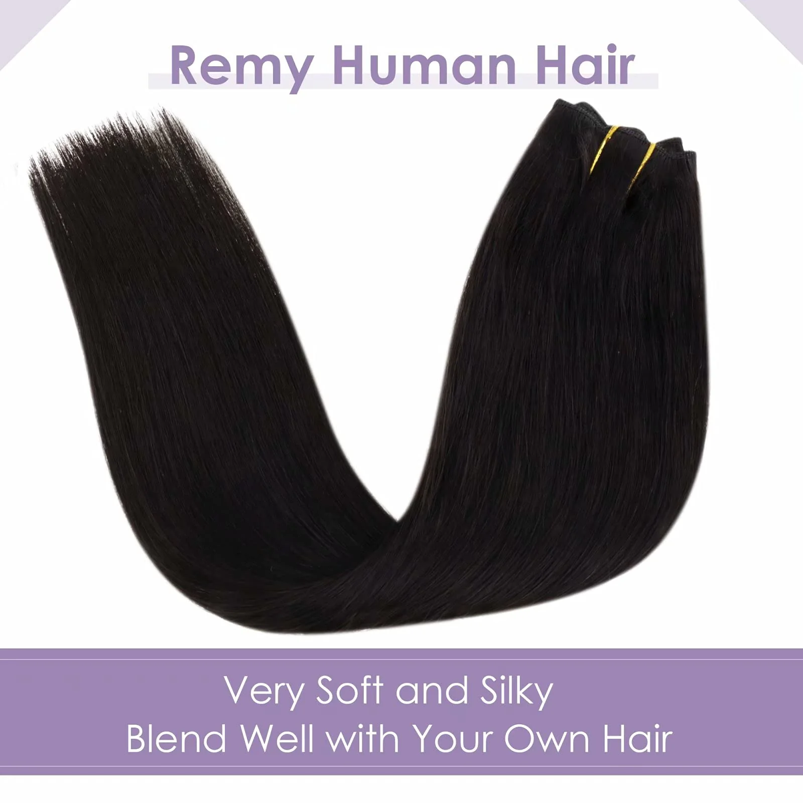 Halo Wire Hair Extensions Human Hair - Image 74