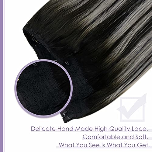 Halo Wire Hair Extensions Human Hair - Image 83
