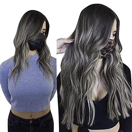 Halo Wire Hair Extensions Human Hair - Image 84