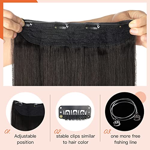 Halo Wire Human Hair Extensions - Image 25
