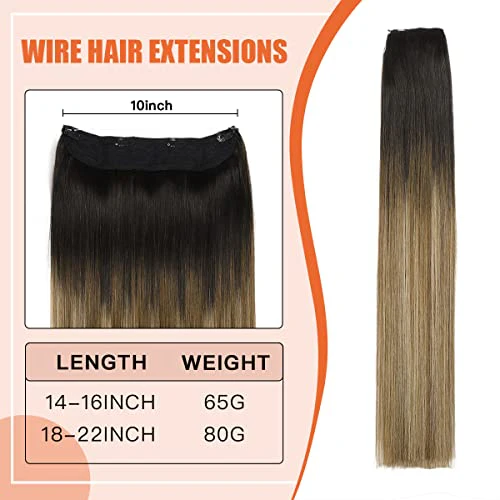 Halo Wire Human Hair Extensions - Image 30