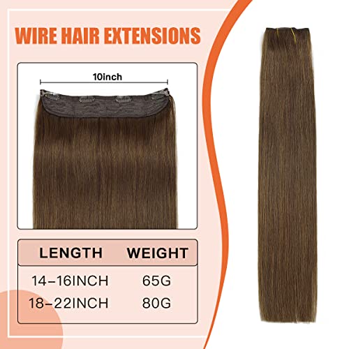 Halo Wire Human Hair Extensions - Image 43