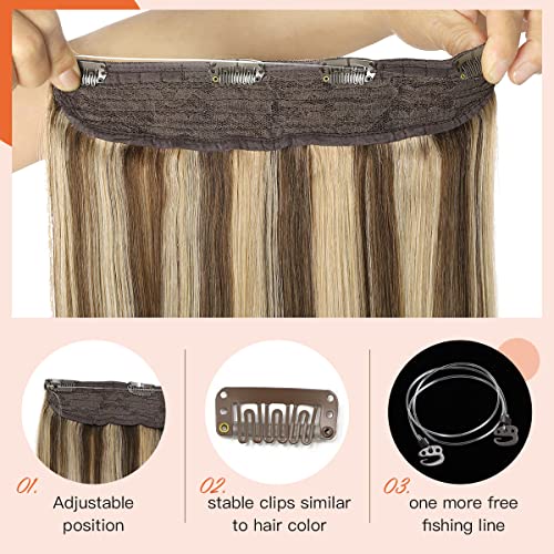 Halo Wire Human Hair Extensions - Image 52