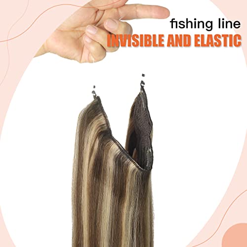 Halo Wire Human Hair Extensions - Image 53