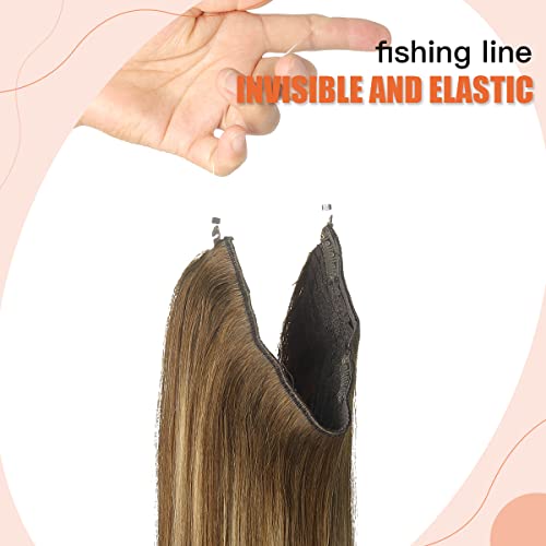 Halo Wire Human Hair Extensions - Image 61