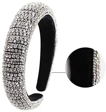 Handmade Crystal & Rhinestone Head HairBand - Image 3