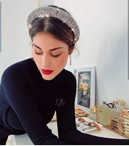 Handmade Crystal & Rhinestone Head HairBand - Image 4