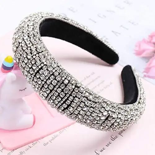 Handmade Crystal & Rhinestone Head HairBand - Image 6