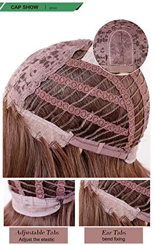 Harlow Long Wavy Brown Ombre Grey Heat Friendly Wig - Image 4