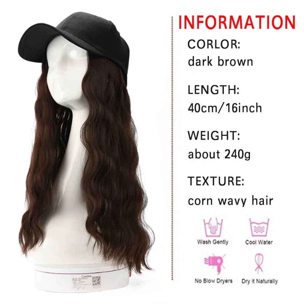 Hat Hair Extension Baseball Cap - Image 22
