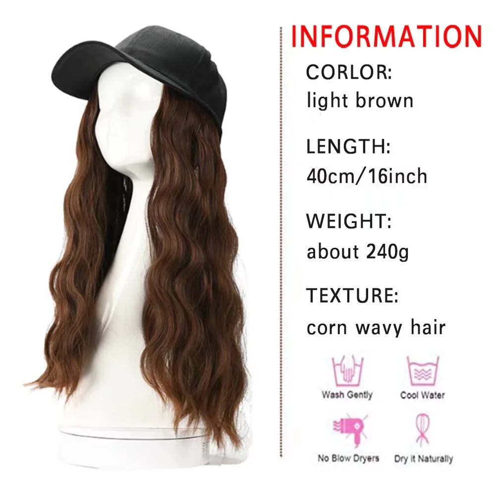 Hat Hair Extension Baseball Cap - Image 35