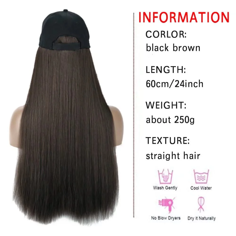 Hat Hair Extension Baseball Cap - Image 42