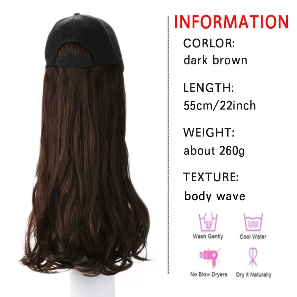 Hat Hair Extension Baseball Cap - Image 46
