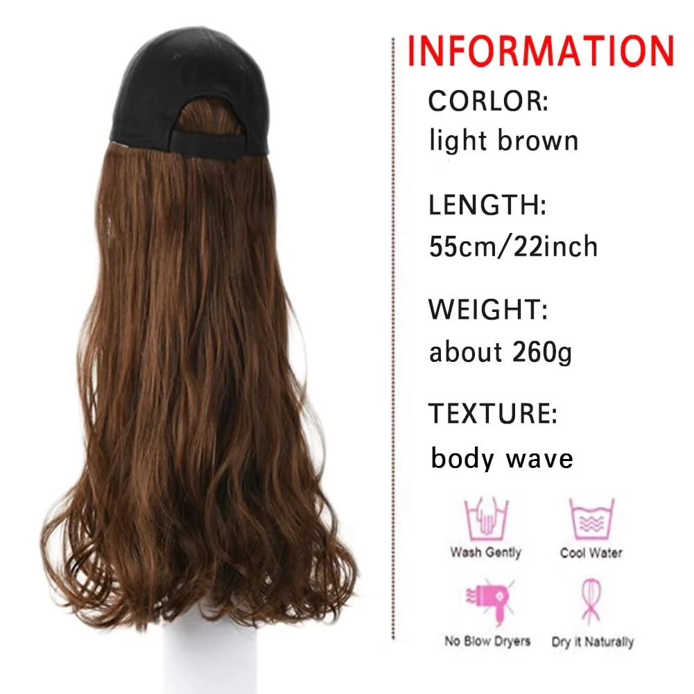 Hat Hair Extension Baseball Cap - Image 57