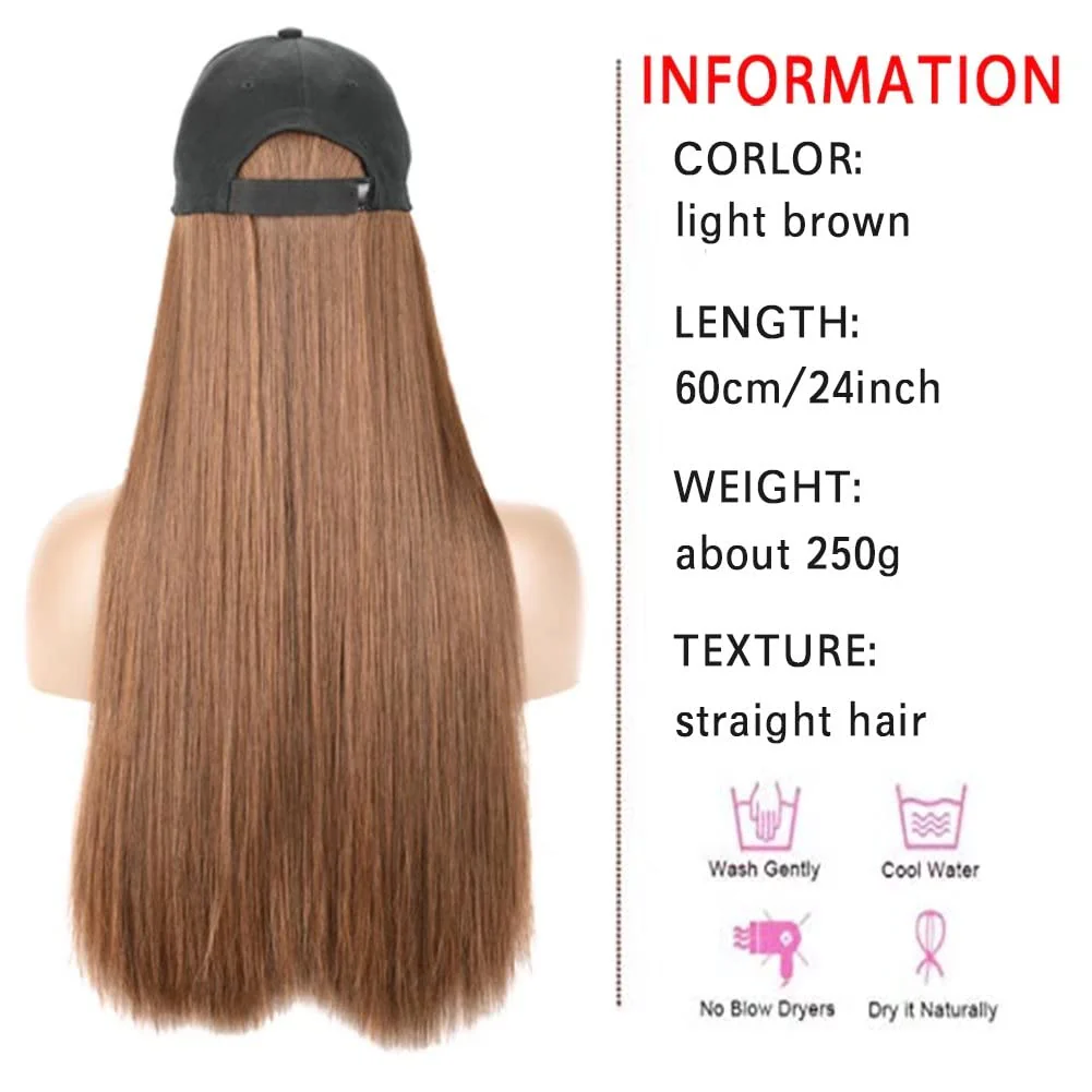 Hat Hair Extension Baseball Cap - Image 61