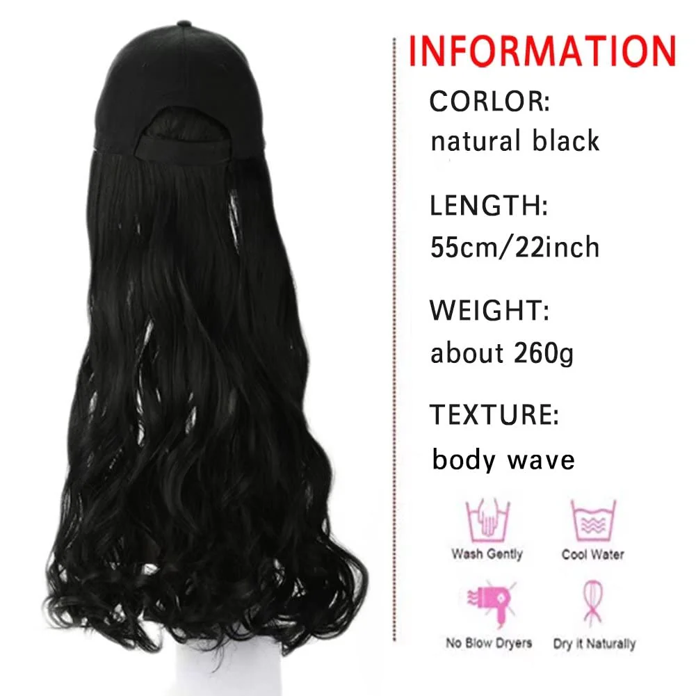 Hat Hair Extension Baseball Cap - Image 65