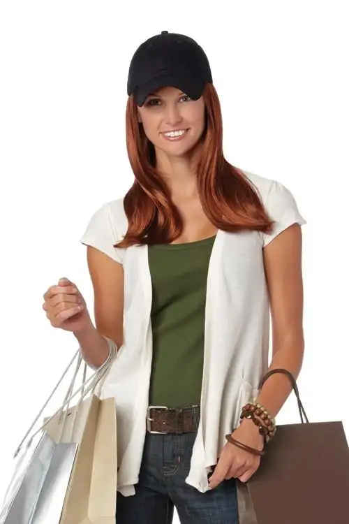 Hat with Hairpiece Attached Long - Image 2