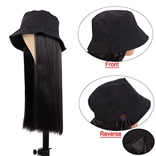 Hat with Long Hair Attached - Image 12